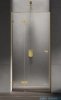 New Trendy Eventa Gold Shine drzwi wnękowe pojedyncze 80x200 cm przejrzyste lewe Złoty połysk EXK-4671